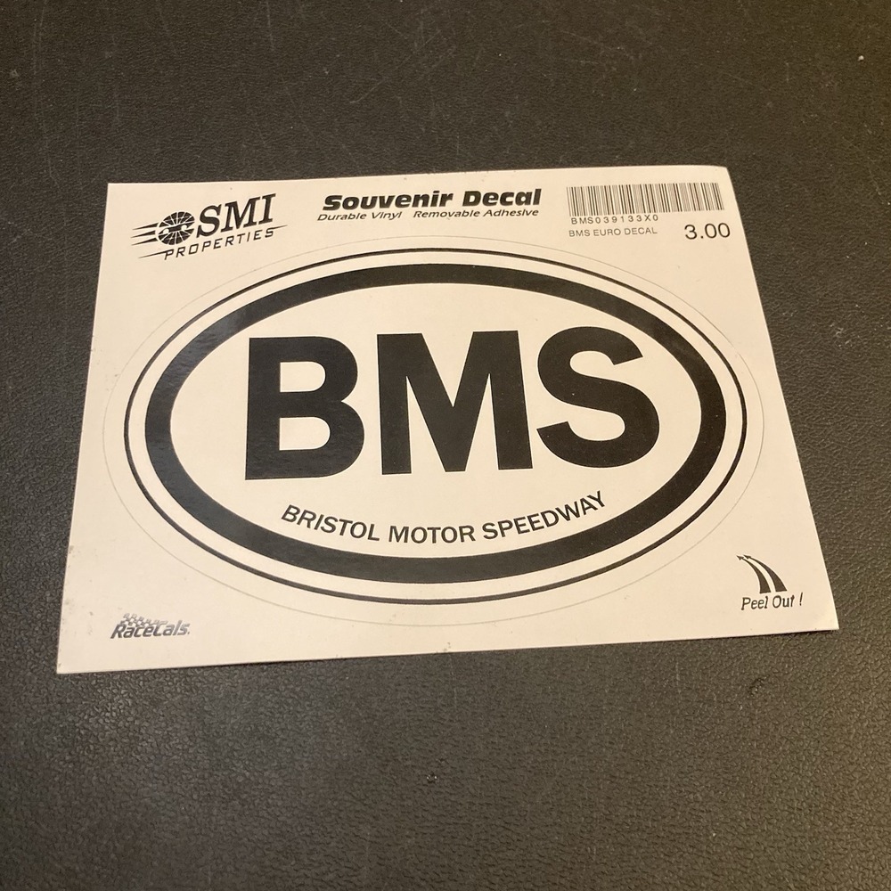 Bristol Motor Speedway BMS Vinyl Sticker Decal New‎ HTF Rare Vtg